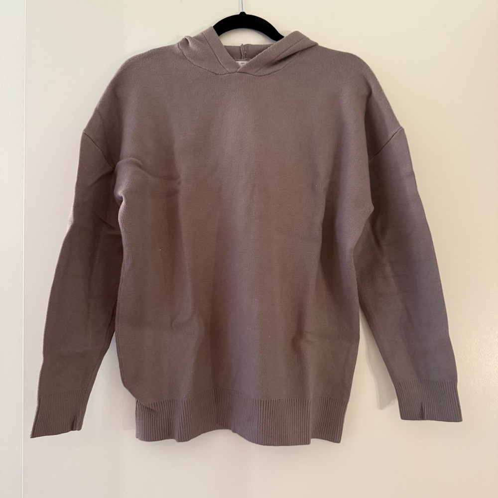 Zara Men's Crewneck Hooded Knit Sweatshirt